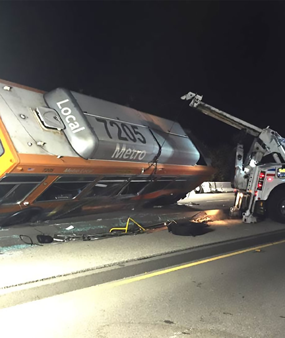 Mid Valley Towing operator responding to a heavy truck towing call in Glendale, California